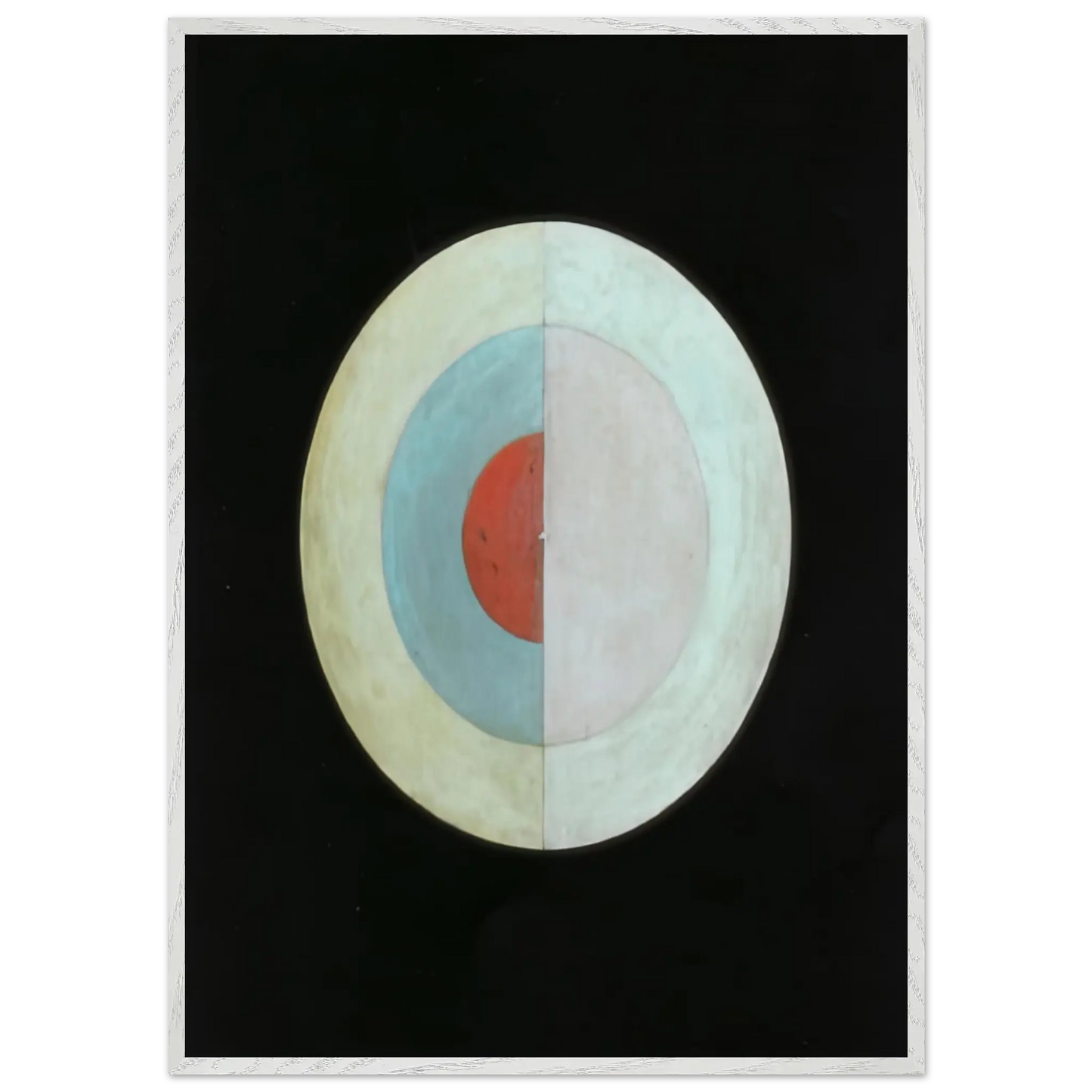 Hilma af Klint - THE SWAN NO 16 1915 Wall art - A1 (59.4 x 84.1  cm) - Premium Wooden Framed Poster With Fine Art Paper - Wood frame
