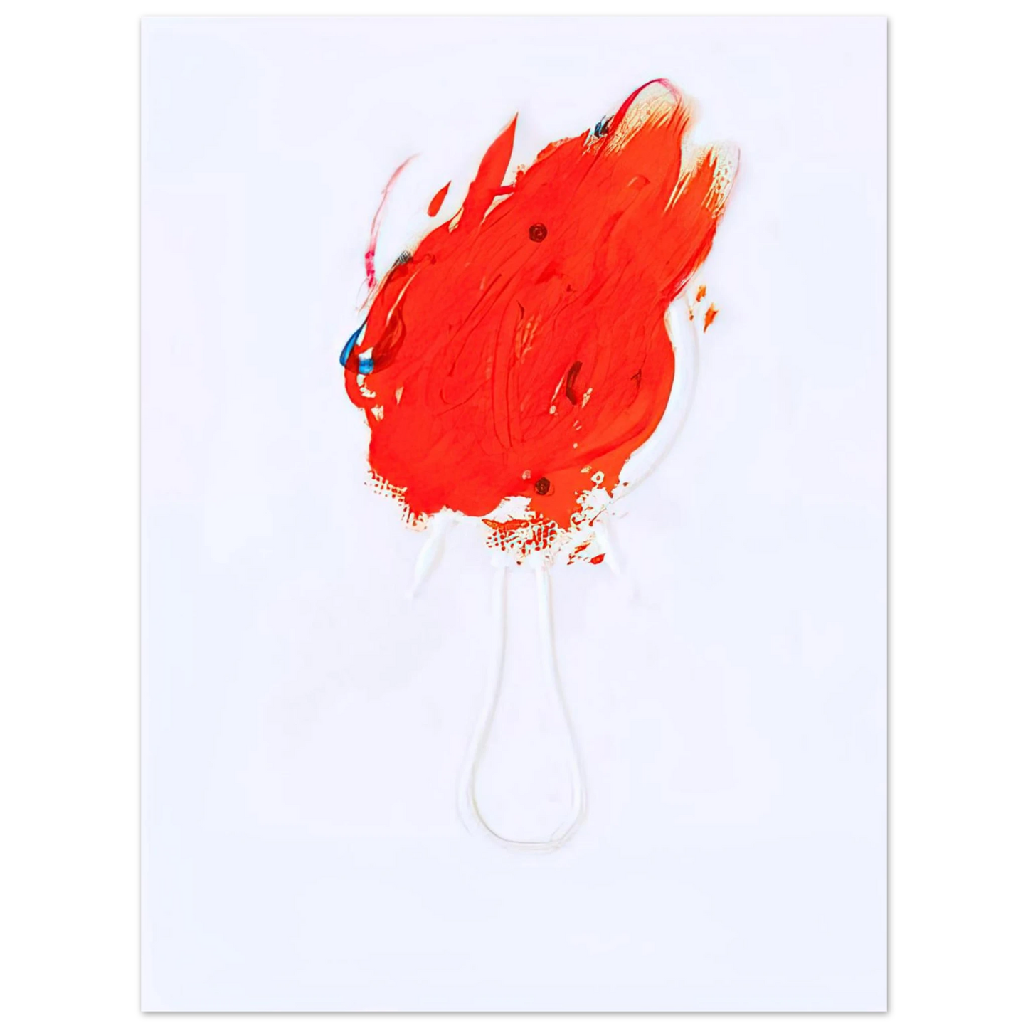 Antoni Tapies - UNTITLED FLAME AND MIRROR 1967  75x100 cm / 30x40inches Fine Art Poster