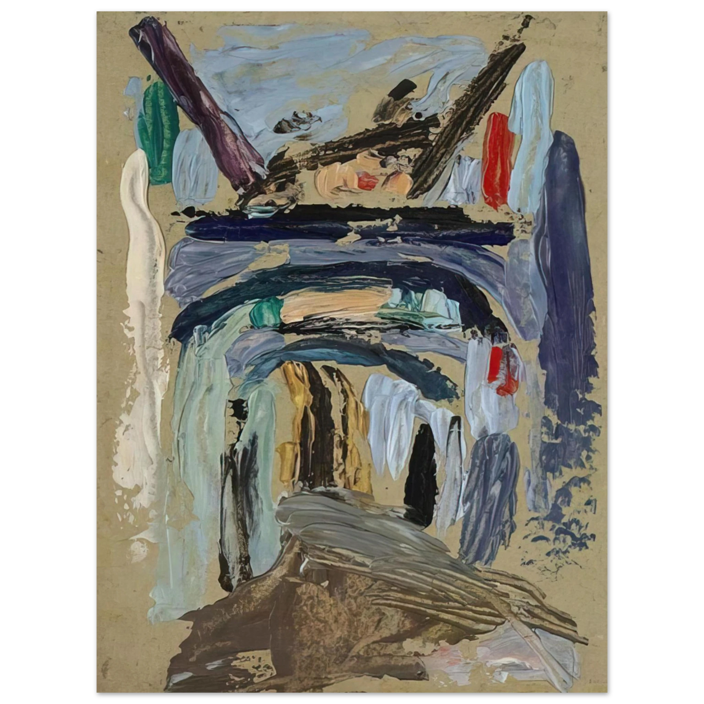 Gabriele Munter - GASSE MIT TORBOGEN  75x100 cm / 30x40inches Fine Art Poster