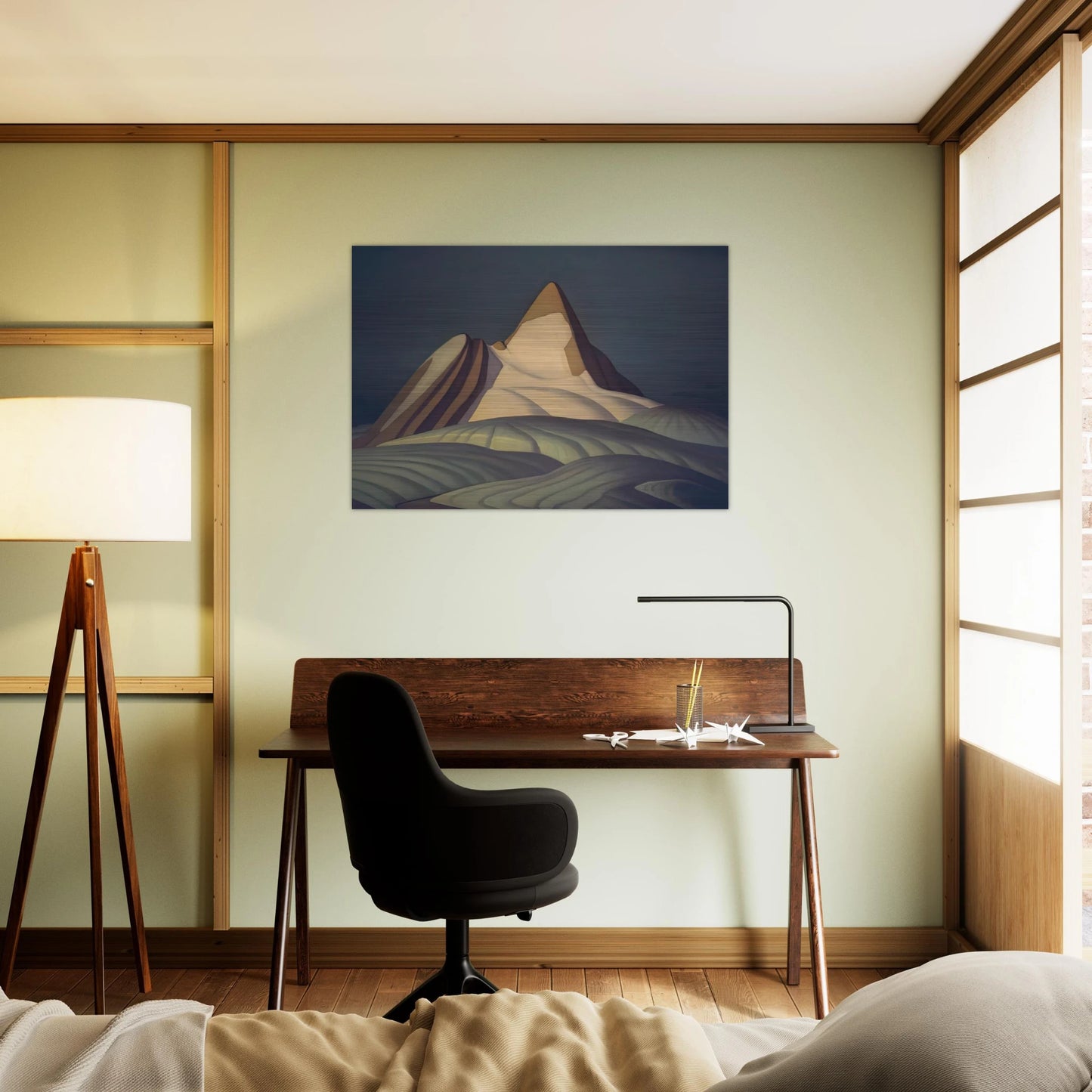 Isolation Peak, Rocky Mountains - 1930 - Lawren Harris Brushed Aluminum Print - 70x100 cm / 28x40 inches | Lawren Harris Aluminum Print | Lawren Harris Prints