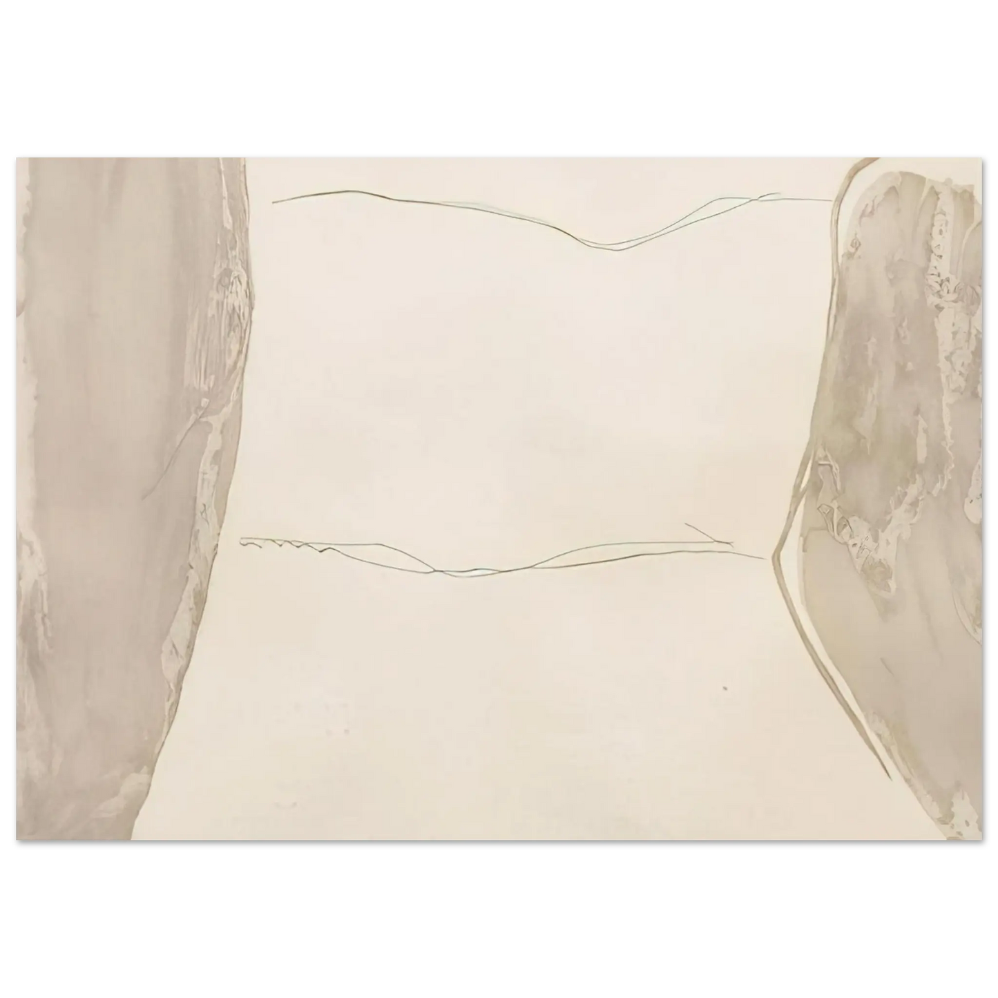 Helen Frankenthaler - Ponti - 1973 Wall art - 13x18 cm / 5x7 Inches - Premium Wooden Framed Poster With Fine Art Paper - Wood frame