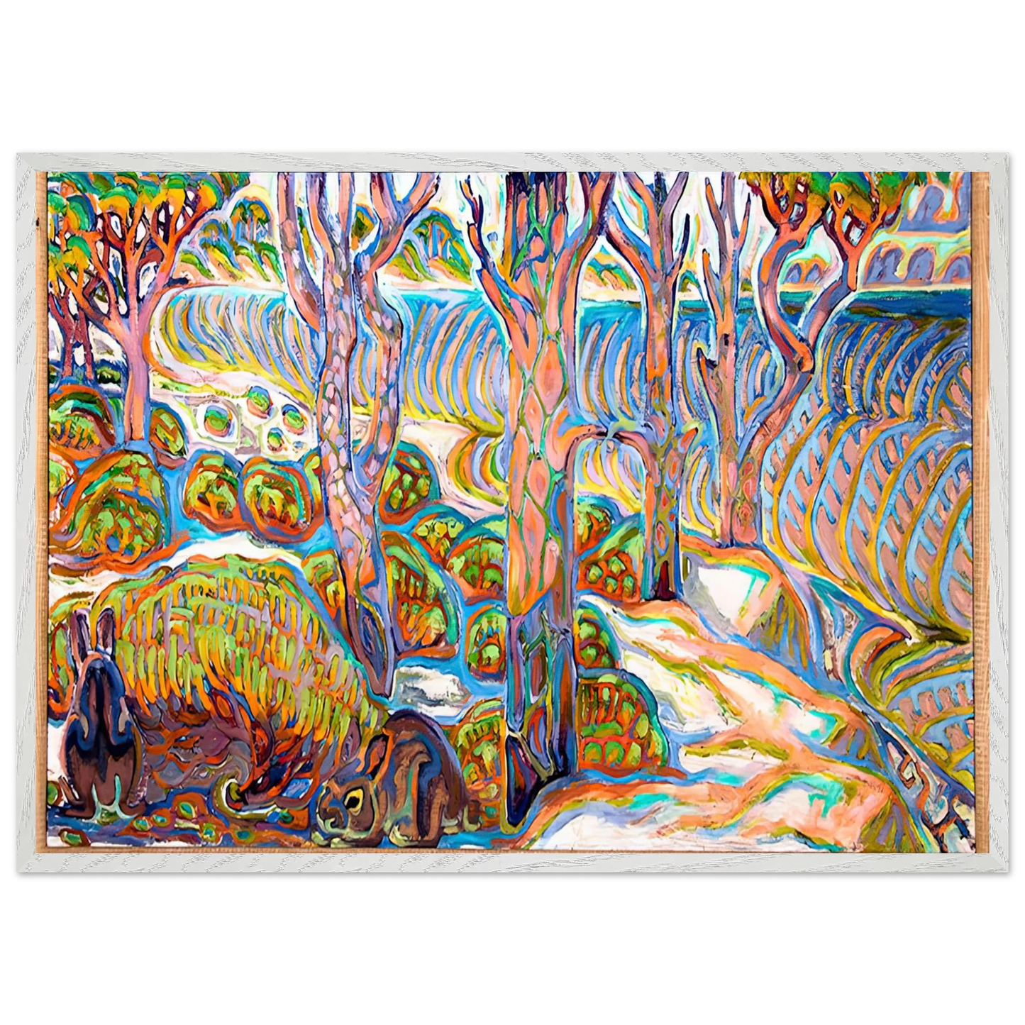 Walter Inglis Anderson - Walter Anderson Wall art - 45x60 cm / 18x24 inches - Premium Wooden Framed Poster With Fine Art Paper-canvas - Wood frame