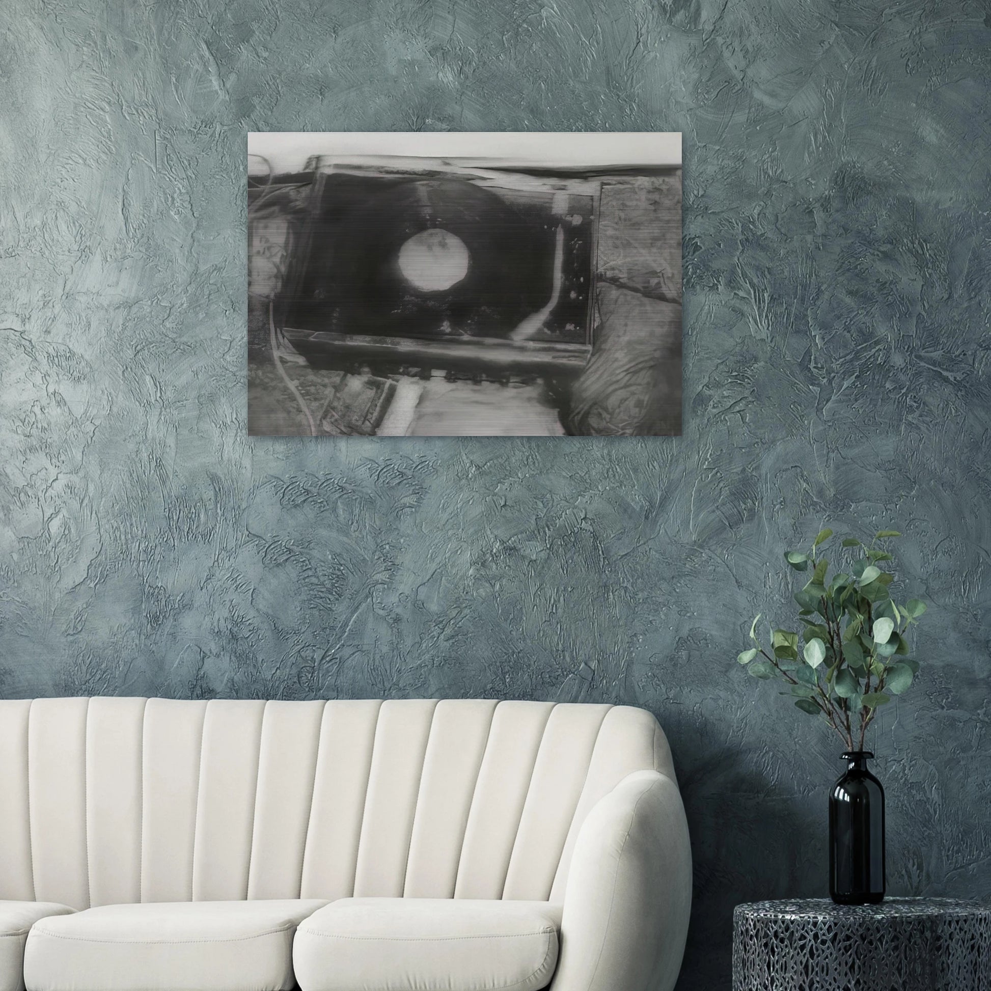 RECORD PLAYER 1988 - Gerhard Richter Brushed Aluminum Print - 70x100 cm / 28x40 inches | Gerhard Richter Aluminum Print | Gerhard Richter Prints