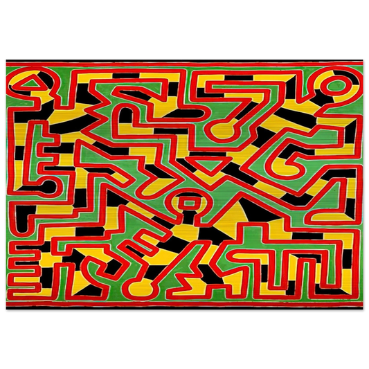 UNTITLED 1988 - Keith Haring Brushed Aluminum Print - 70x100 cm / 28x40 inches | Keith Haring Aluminum Print | Keith Haring Prints