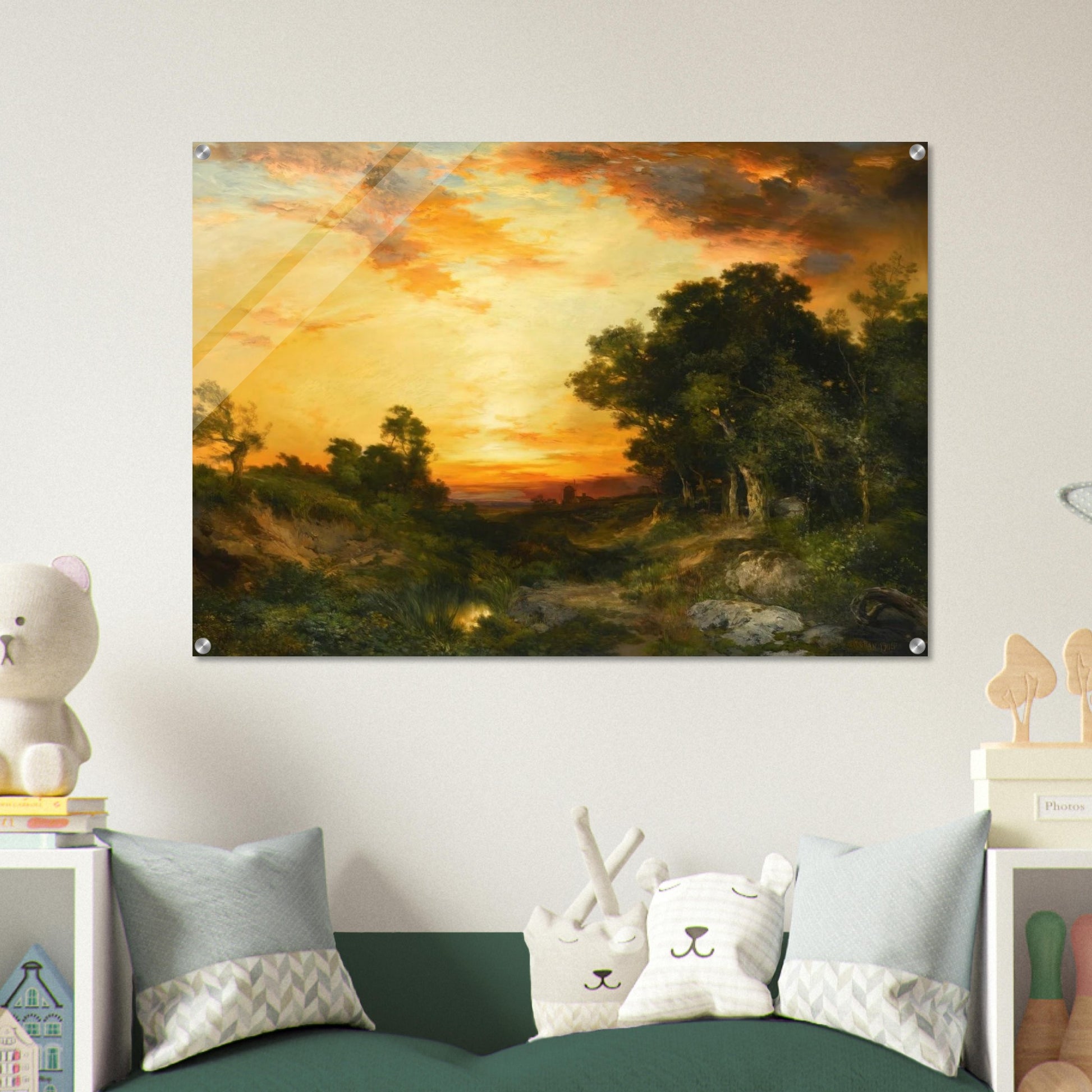 Sunset, Amagansett - Thomas Moran Acrylic Print - 70x100 cm / 28x40″ inches