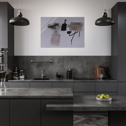 8.7.58 - Julius Bissier Acrylic Print - 70x100 cm / 28x40″ inches