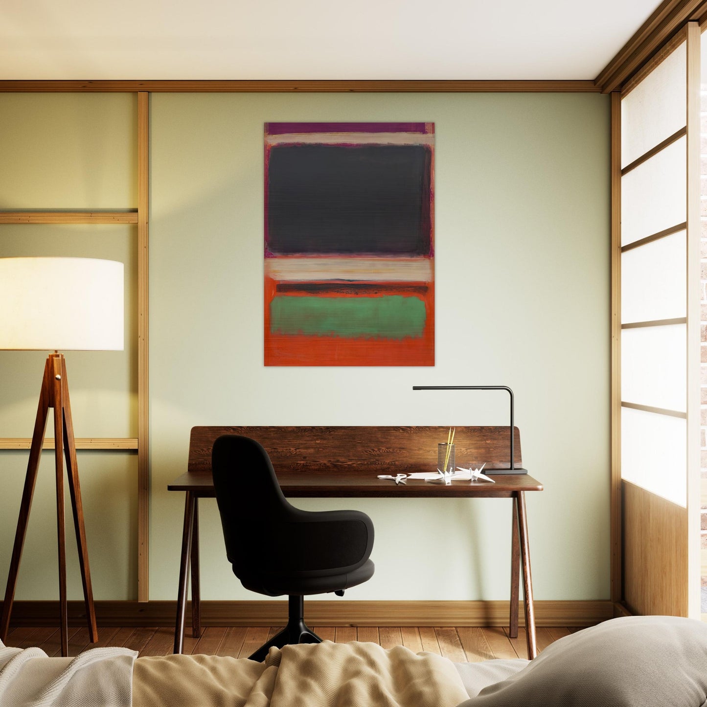 No.3No.13 Magenta, Black, Green on Orange - 1949 - Mark Rothko Brushed Aluminum Print - 70x100 cm / 28x40 inches | Mark Rothko Aluminum Print | Mark Rothko Prints