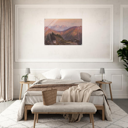 Lower Yellowstone Range - Thomas Moran Acrylic Print - 70x100 cm / 28x40″ inches