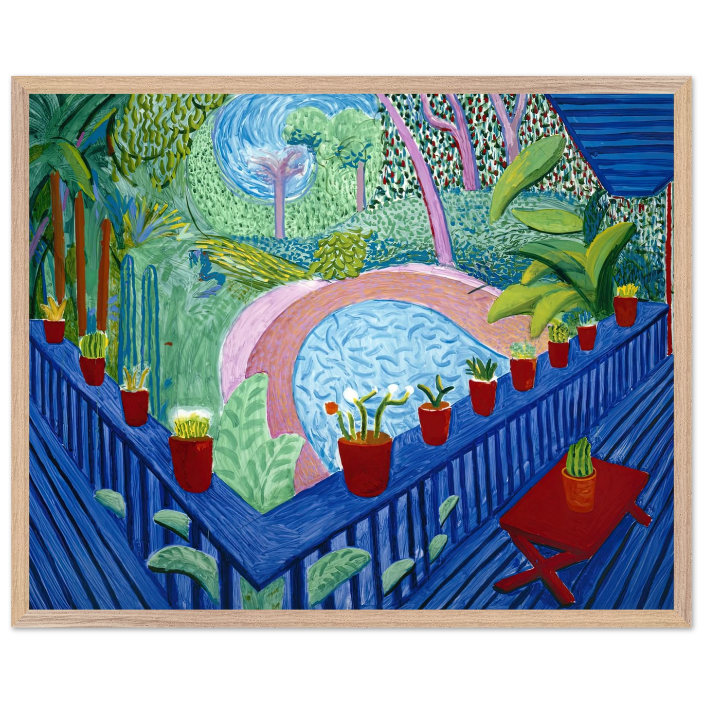 David Hockney - David Hockney Wall art - A2 (42 x 59.4  cm) - Fine Art Poster-canvas - -