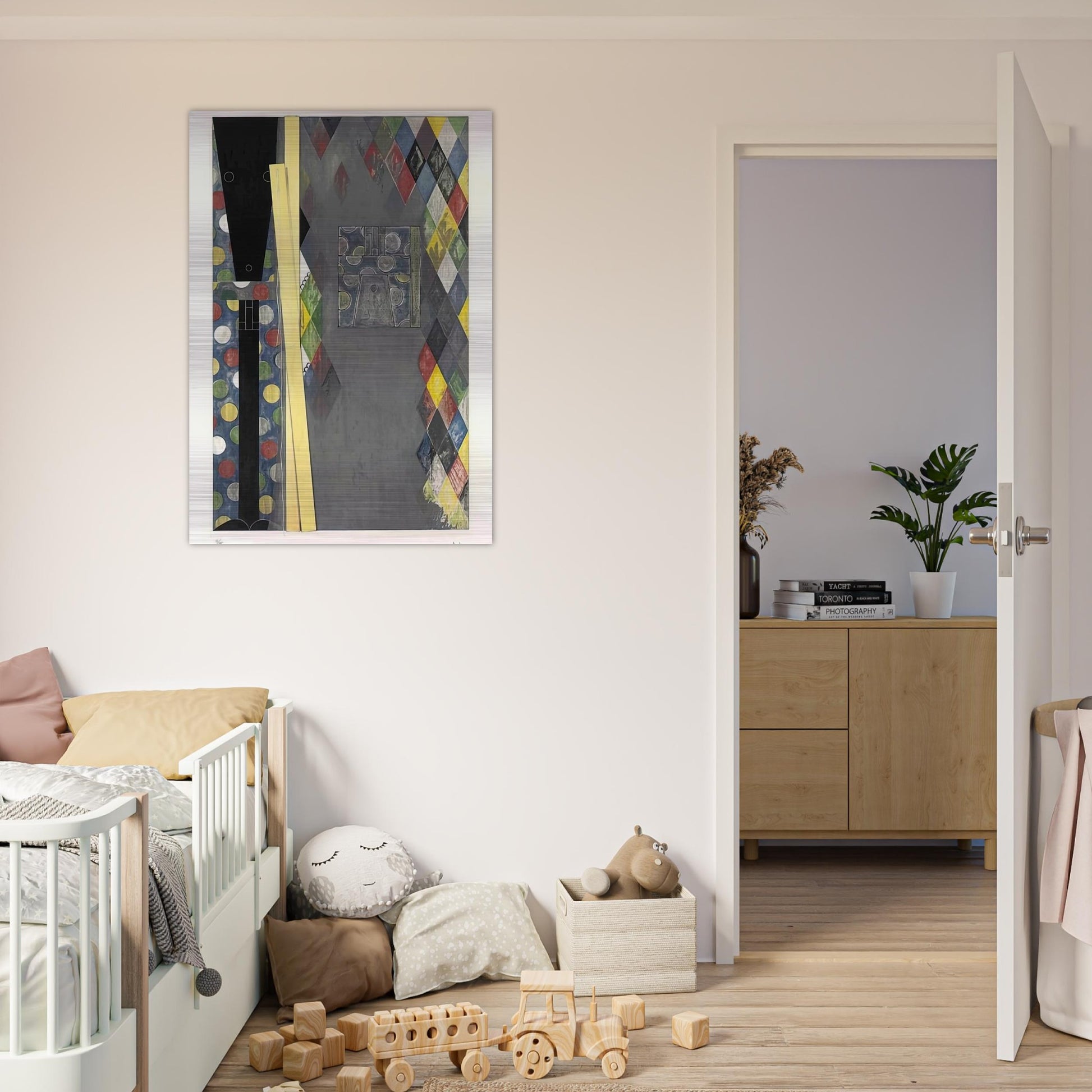 BUSHBABY 2004 - Jasper Johns Brushed Aluminum Print - 70x100 cm / 28x40 inches | Jasper Johns Aluminum Print | Jasper Johns Prints
