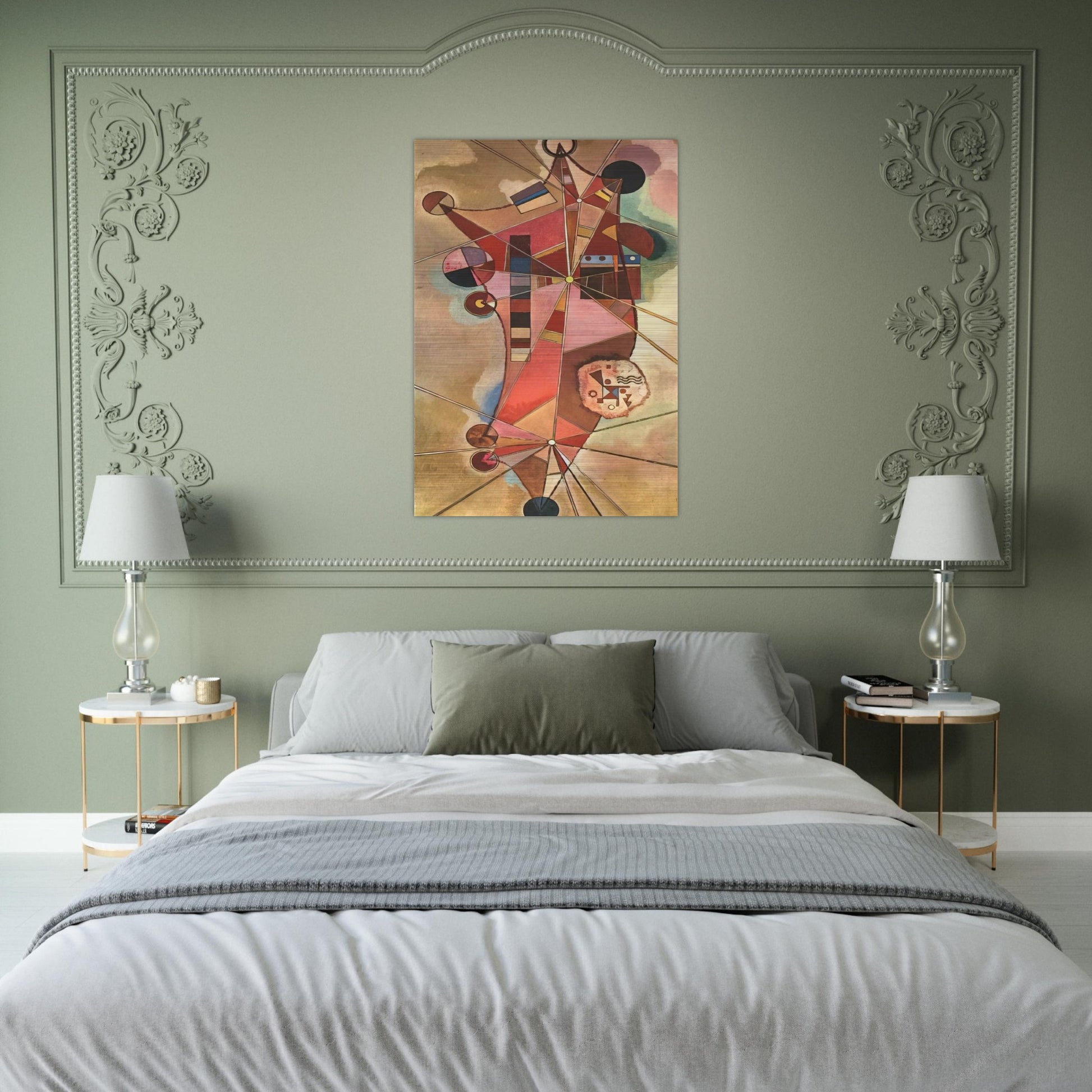 FIXED POINTS - Wassily Kandinsky Brushed Aluminum Print - 70x100 cm / 28x40 inches | Wassily Kandinsky Aluminum Print | Wassily Kandinsky Prints