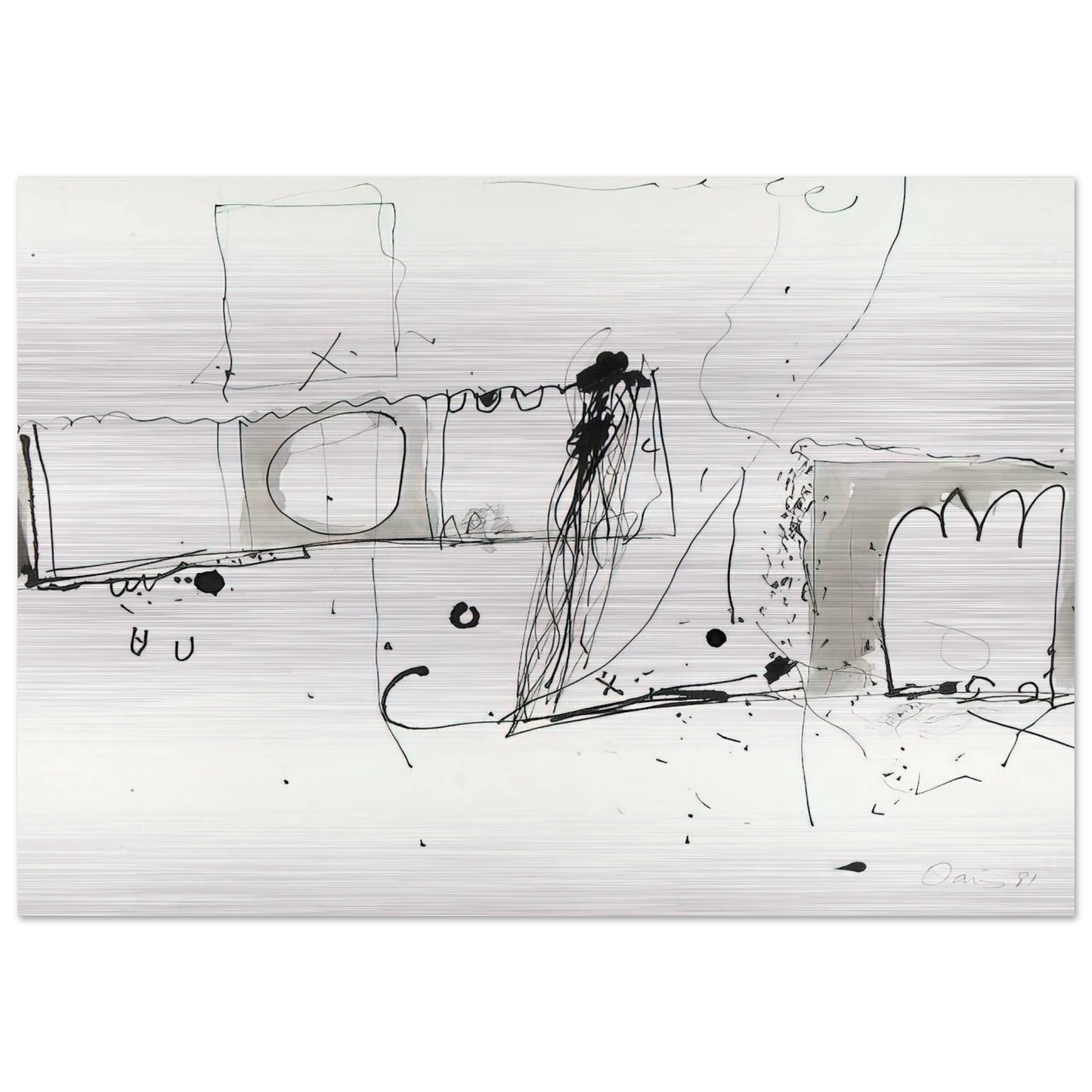 Cross Fire - 1981 - Gene Davis Brushed Aluminum Print - 70x100 cm / 28x40 inches | Gene Davis Aluminum Print | Gene Davis Prints