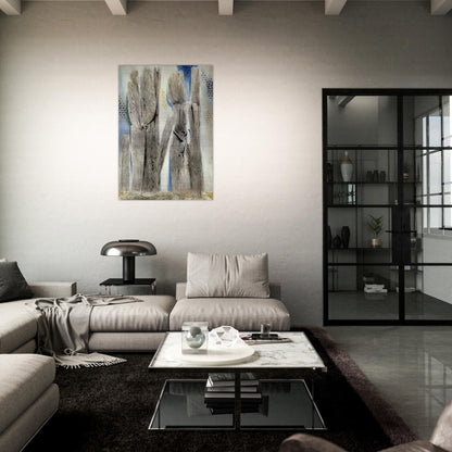 The Blue Forest - Max Ernst Brushed Aluminum Print - 70x100 cm / 28x40 inches | Max Ernst Aluminum Print | Max Ernst Prints