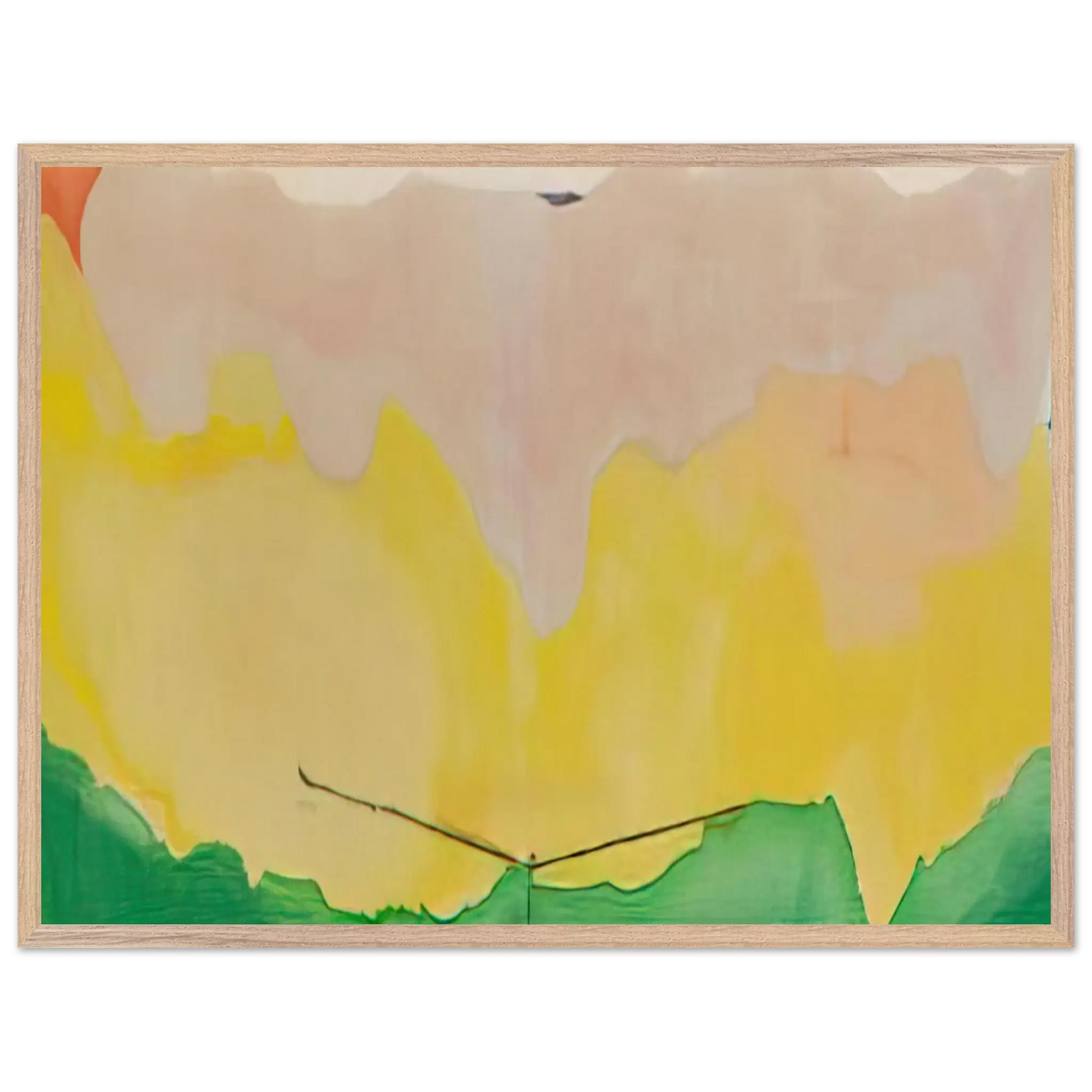 Helen Frankenthaler - Boulevard - 1973 Wall art - 45x60 cm / 18x24 Inches - Premium Wooden Framed Poster With Fine Art Paper - Wood frame