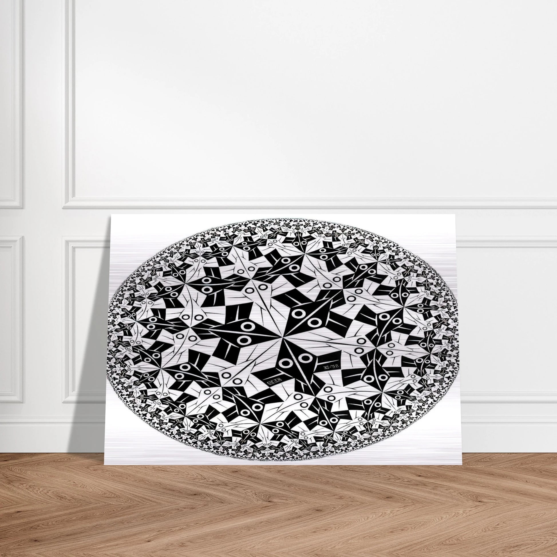 CIRCLE LIMIT I - MC Escher Brushed Aluminum Print - 70x100 cm / 28x40 inches | MC Escher Aluminum Print | MC Escher Prints