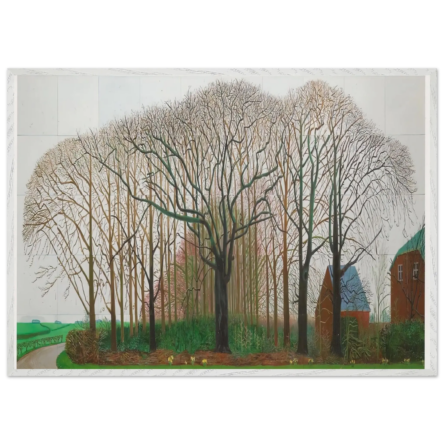 David Hockney - David Hockney Wall art - 30x40 cm / 12x16 Inches - Premium Wooden Framed Poster With Fine Art Paper - Black frame
