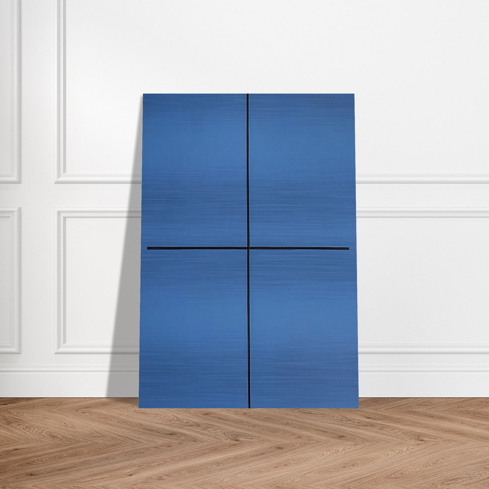 Event in Blue - 1994 - Leon Polk Smith Brushed Aluminum Print - 70x100 cm / 28x40 inches | Leon Polk Smith Aluminum Print | Leon Polk Smith Prints