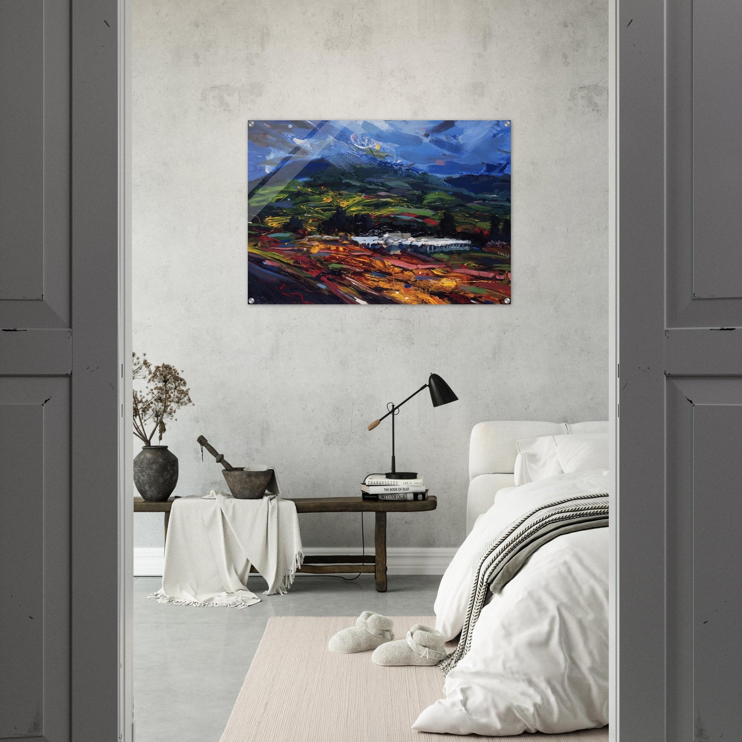 Untitled - Abstract Expressionism, Neo-Expressionism - Gebre Kristos Desta Acrylic Print - 70x100 cm / 28x40″ inches