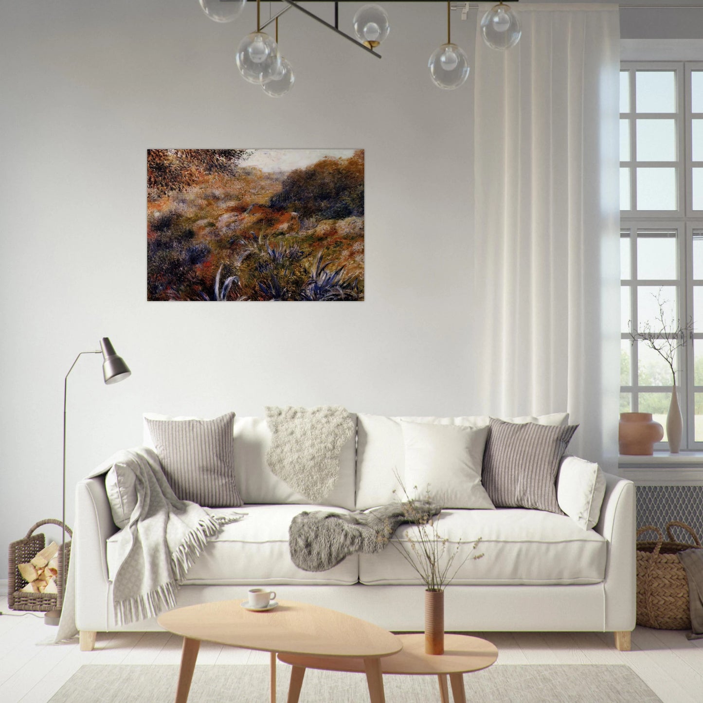 Algerian Landscape The Ravine of the Wild Women - Pierre-Auguste Renoir Brushed Aluminum Print - 70x100 cm / 28x40 inches | Pierre-Auguste Renoir Aluminum Print | Pierre-Auguste Renoir Prints