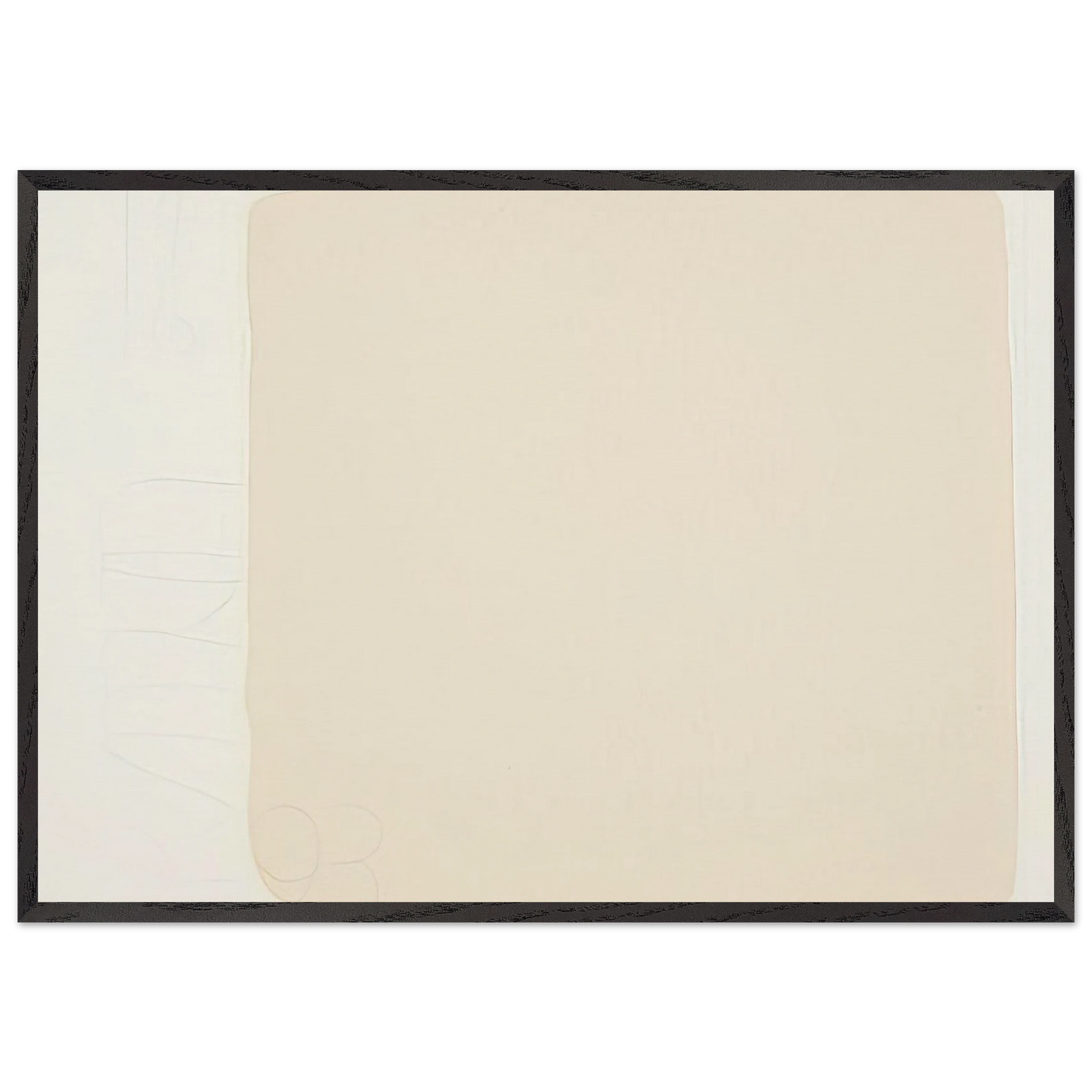 Untitled from BAM III - Robert Ryman 70x100 cm / 28x40 inches Framed Art Print – Black Wooden Frame