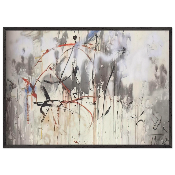 HOMAGE TO MEIRRONIER - Salvador Dali 70x100 cm / 28x40 inches Framed Art Print – Black Wooden Frame