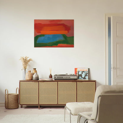 NUMBER 2 1967 - Esteban Vicente Brushed Aluminum Print - 70x100 cm / 28x40 inches | Esteban Vicente Aluminum Print | Esteban Vicente Prints