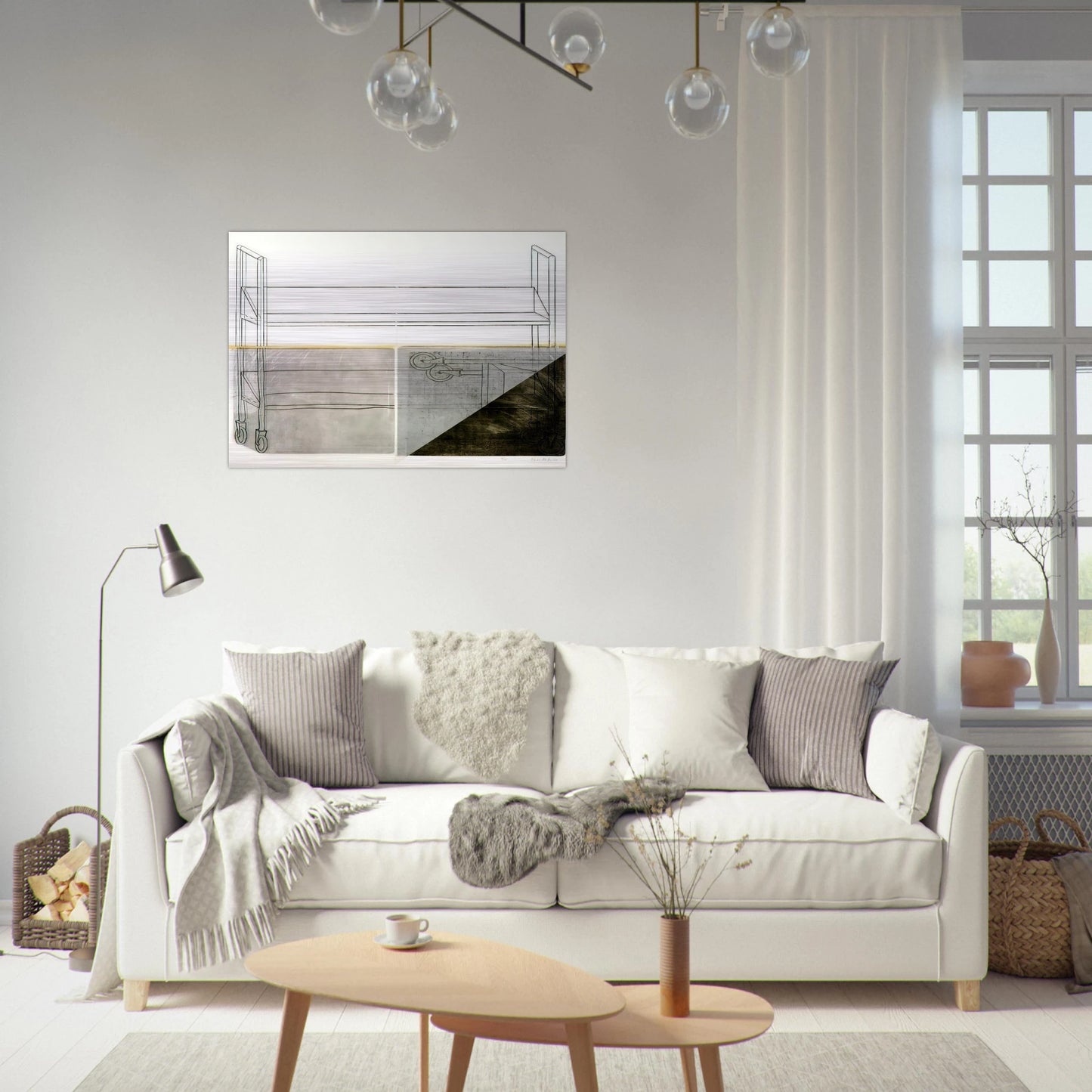 Large Trolley - 1972 - Dieter Roth Brushed Aluminum Print - 70x100 cm / 28x40 inches | Dieter Roth Aluminum Print | Dieter Roth Prints