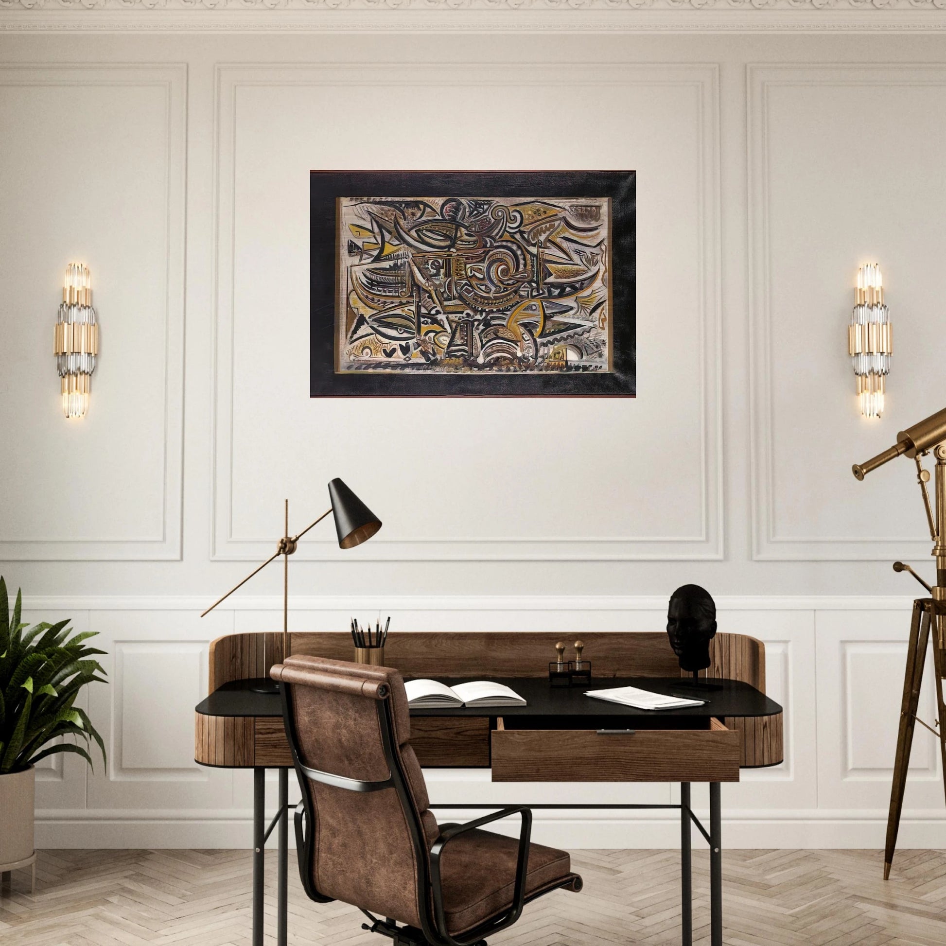 Bird in the Wind - Richard Pousette-Dart Brushed Aluminum Print - 70x100 cm / 28x40 inches | Richard Pousette-Dart Aluminum Print | Richard Pousette-Dart Prints