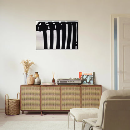 Peinture 202 x 327 cm, 17 janvier 1970 - 1970 - Pierre Soulages Brushed Aluminum Print - 70x100 cm / 28x40 inches | Pierre Soulages Aluminum Print | Pierre Soulages Prints