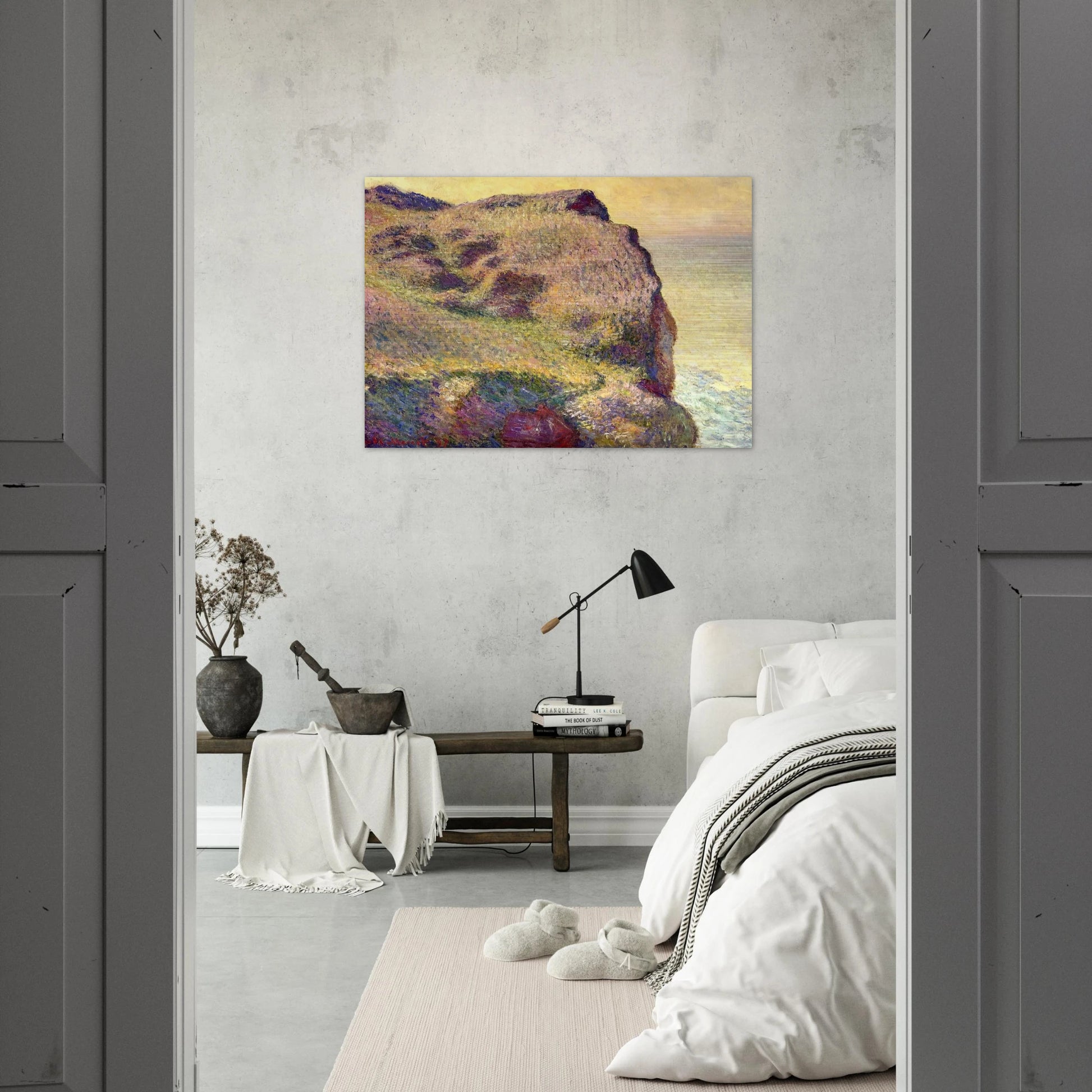 The Pointe du Petit Ailly - claude monet Brushed Aluminum Print - 70x100 cm / 28x40 inches | claude monet Aluminum Print | claude monet Prints