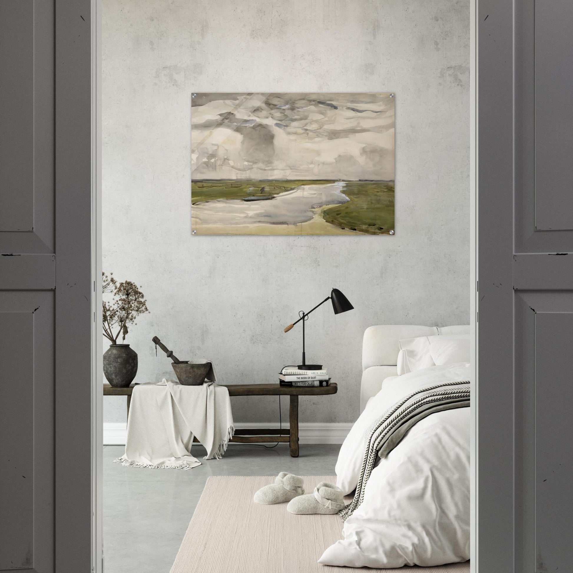Meandering Landscape with River - Piet Mondrian Acrylic Print - 70x100 cm / 28x40″ inches | Piet Mondrian Wall Art | Piet Mondrian Prints