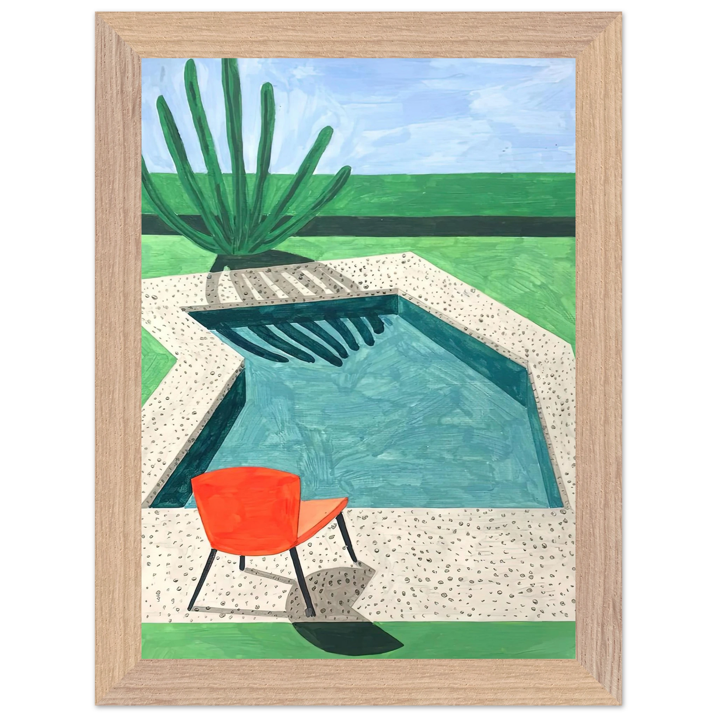 David Hockney - David Hockney Wall art - 28x43  cm / XL (11x17 inches) - Fine Art Poster-canvas - -