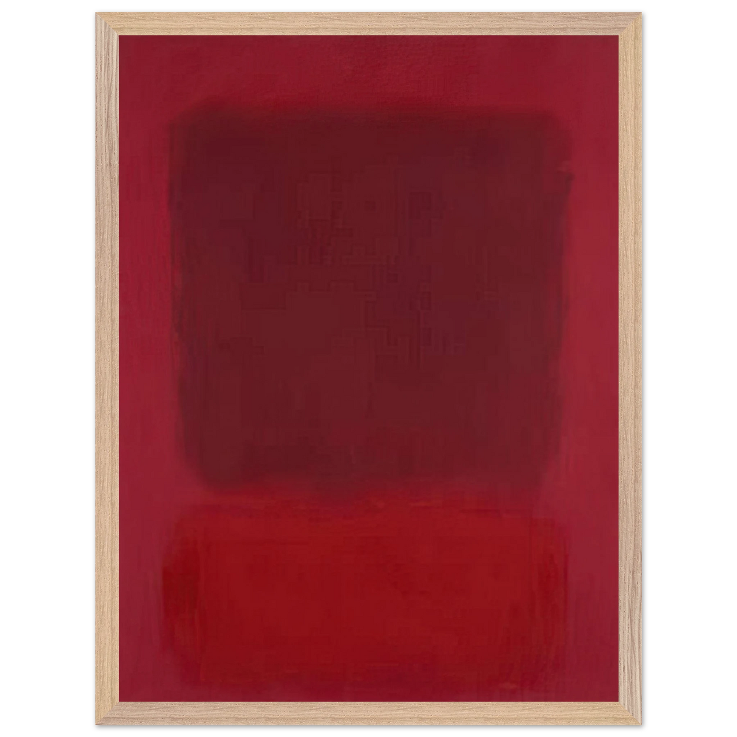 Mark Rothko - Red and Brown - 1957 Wall Art - 60x80 cm / 24x32 inches - Premium Wooden Framed Poster With Fine Art Paper - White frame