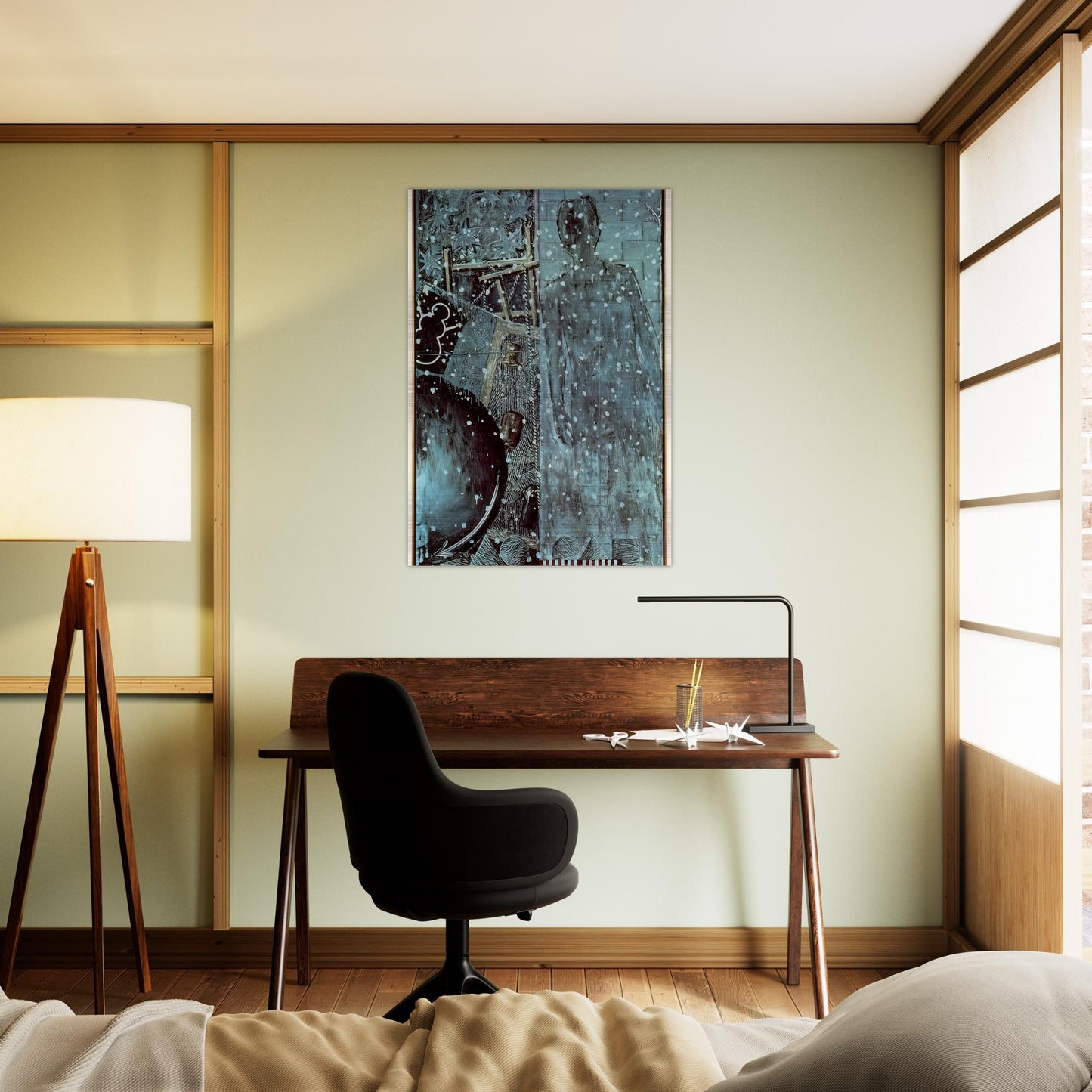WINTER - Jasper Johns Brushed Aluminum Print - 70x100 cm / 28x40 inches | Jasper Johns Aluminum Print | Jasper Johns Prints