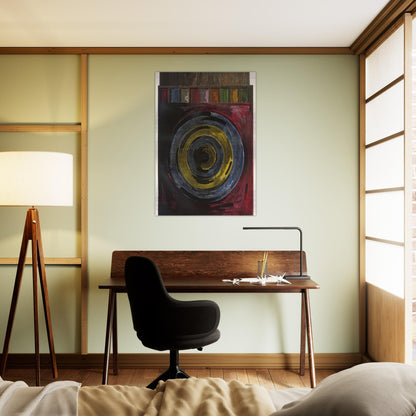 TARGET WITH PLASTER CASTS UNIVERSAL LIMITED ART EDITIONS 208 - Jasper Johns Brushed Aluminum Print - 70x100 cm / 28x40 inches | Jasper Johns Aluminum Print | Jasper Johns Prints