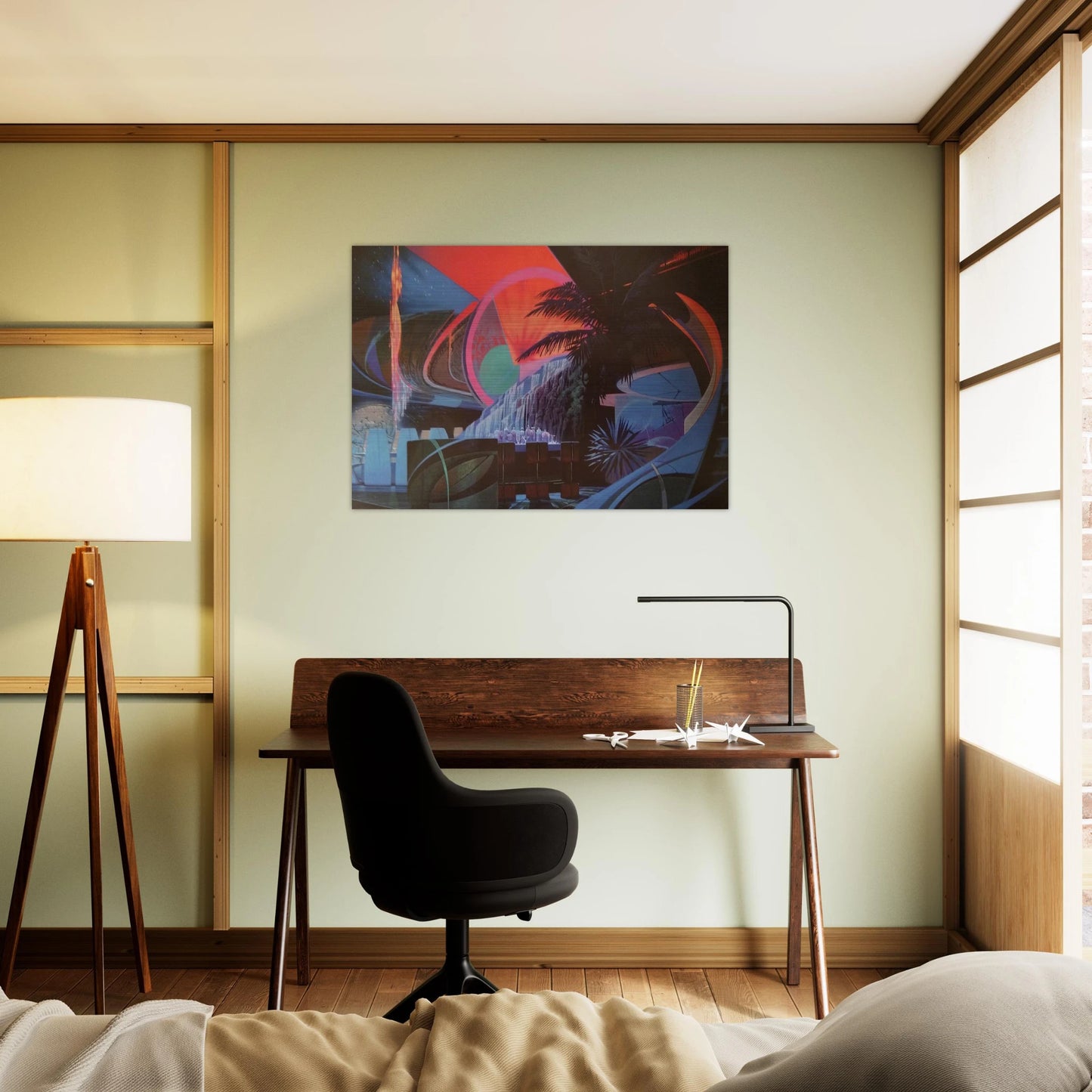 Syd Mead - Syd Mead Brushed Aluminum Print - 70x100 cm / 28x40 inches | Syd Mead Aluminum Print | Syd Mead Prints