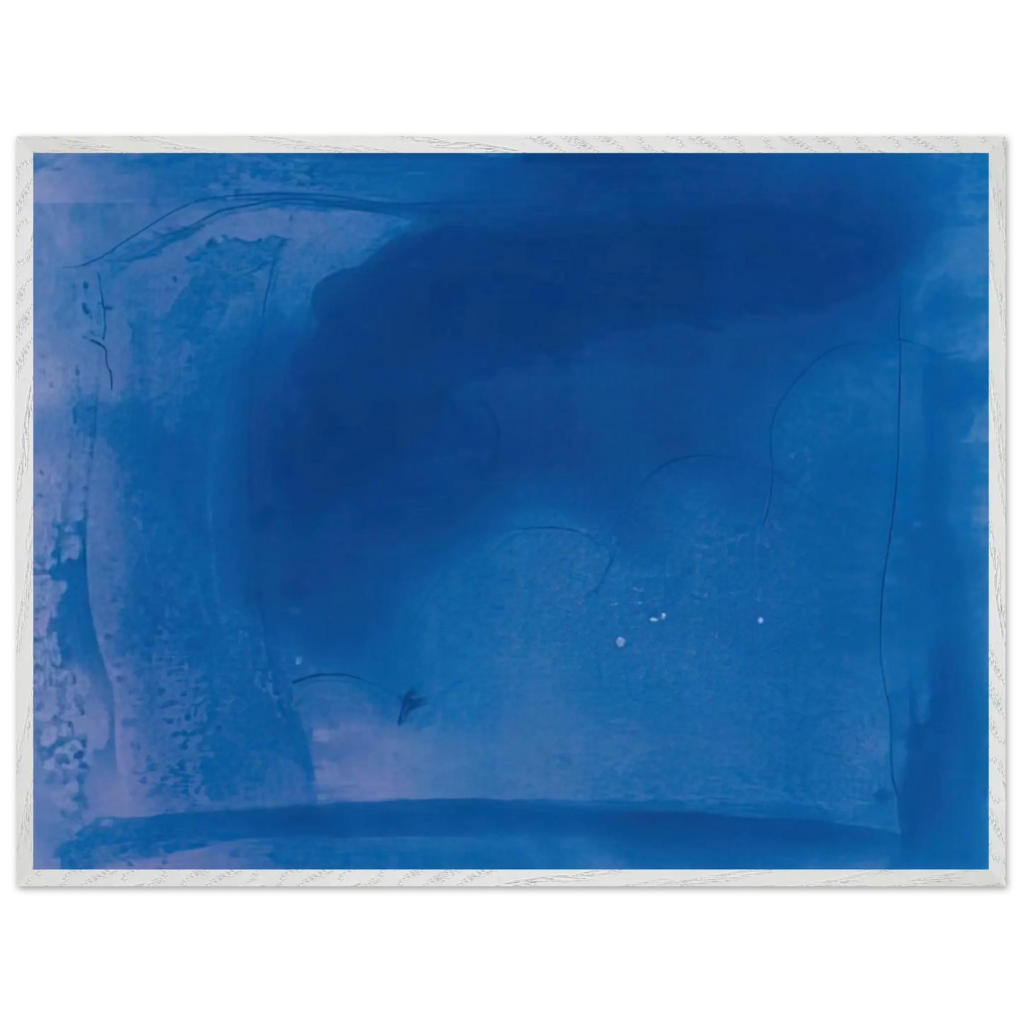 Helen Frankenthaler - Corot s Mark - 1987 Wall art - 28x43  cm / XL (11x17 Inches) - Premium Wooden Framed Poster With Fine Art Paper - Black frame