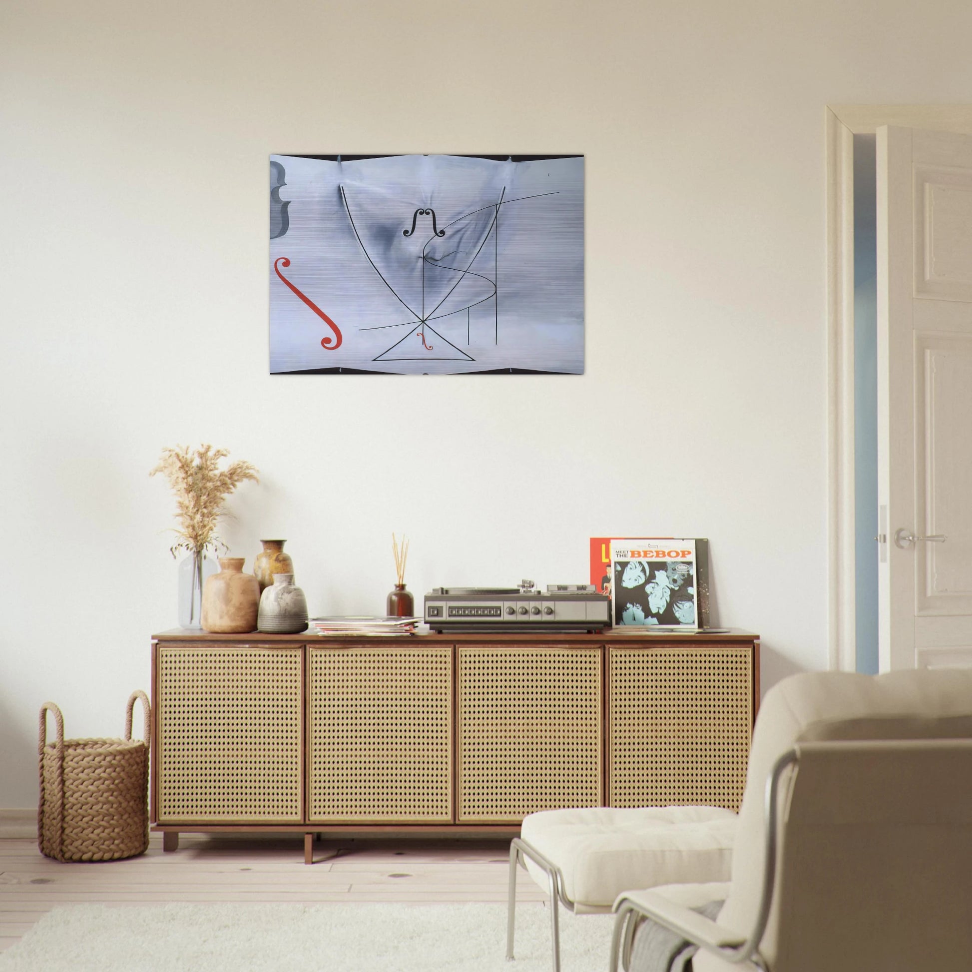 THE SWALLOW S TAIL - Salvador Dali Brushed Aluminum Print - 70x100 cm / 28x40 inches | Salvador Dali Aluminum Print | Salvador Dali Prints