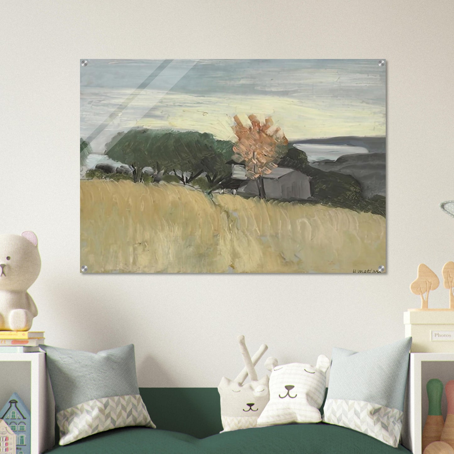 CHAMPS DE BLE A CAGNES 1918 - Henri Matisse Acrylic Print - 70x100 cm / 28x40″ inches