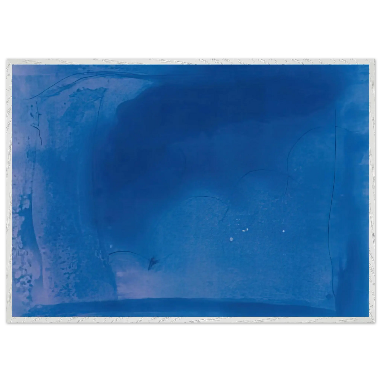 Helen Frankenthaler - Corot s Mark - 1987 Wall art - 40x50 cm / 16x20 Inches - Premium Wooden Framed Poster With Fine Art Paper - White frame
