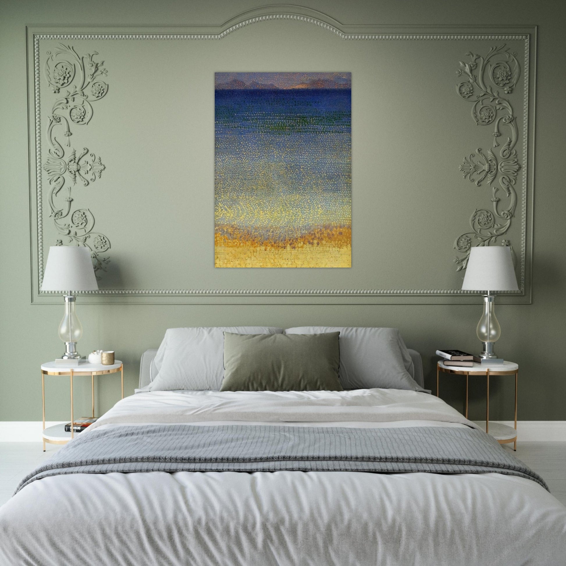 The Iles d'Or The Iles d'Hyeres, Var - Henri-Edmond Cross Brushed Aluminum Print - 70x100 cm / 28x40 inches | Henri-Edmond Cross Aluminum Print | Henri-Edmond Cross Prints