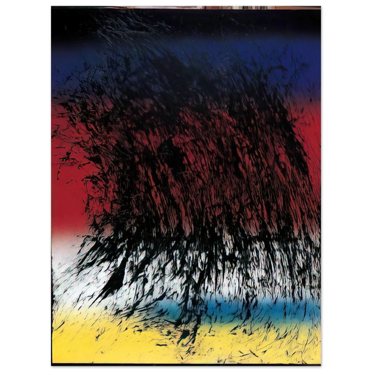 Hans Hartung - Untitled - 1982  75x100 cm / 30x40inches Fine Art Poster