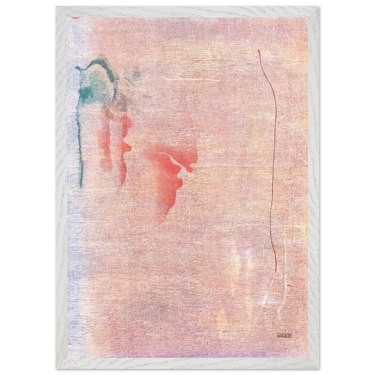Helen Frankenthaler - Cedar Hill - 1983 Wall art - 13x18 cm / 5x7 inches - Premium Wooden Framed Poster With Fine Art Paper-canvas - Wood frame