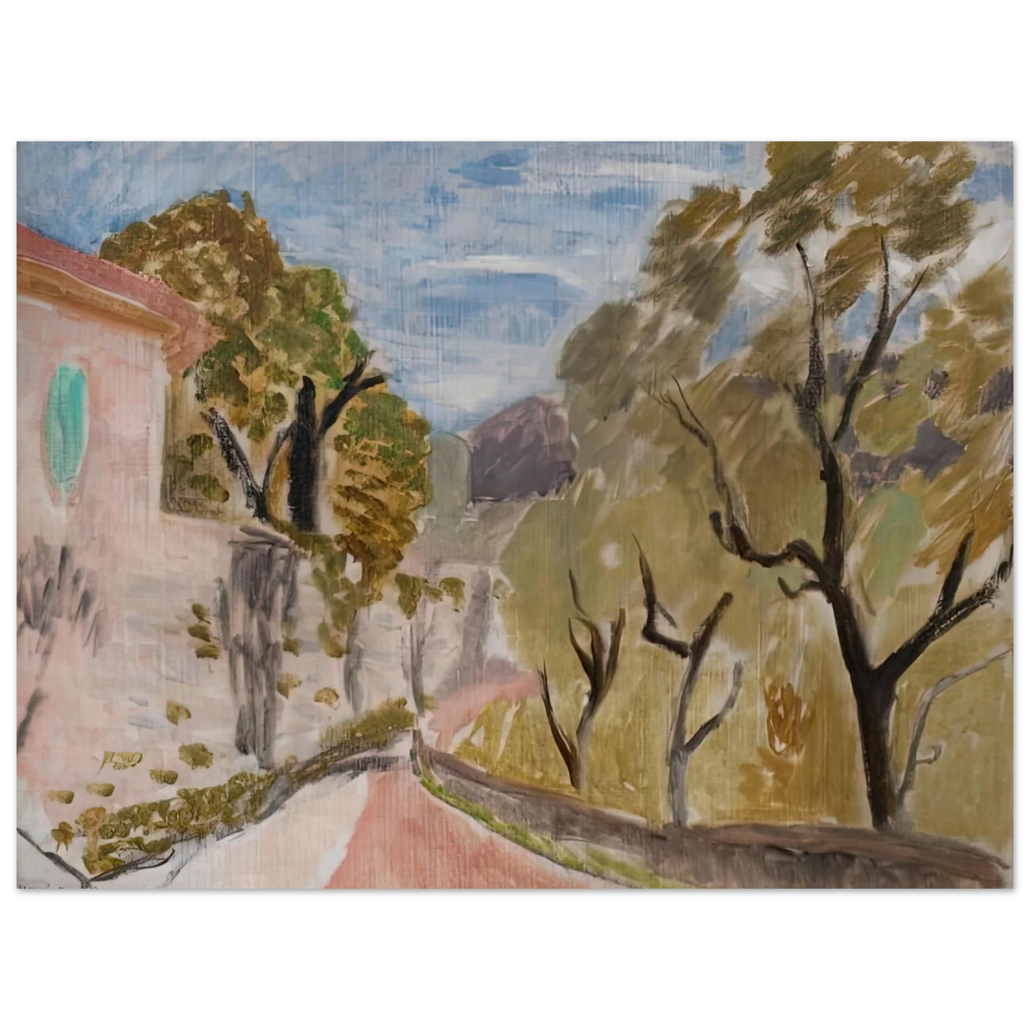 Henri Matisse - PAYSAGE OU RUE DANS LE MIDI 1918  75x100 cm / 30x40inches Fine Art Poster