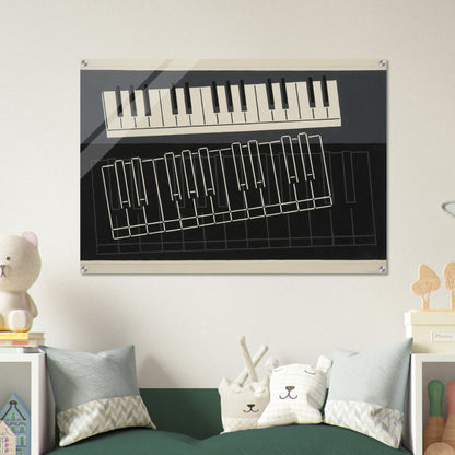 PIANO KEYS 1932 - Josef Albers Acrylic Print - 70x100 cm / 28x40″ inches