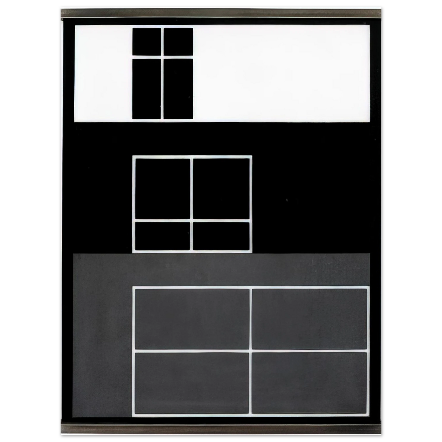 Josef Albers - INTERIOR B 1929  75x100 cm / 30x40inches Fine Art Poster