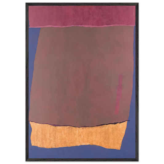 Infinity Field Lefkada Series IX - 1978 - Theodoros Stamos 70x100 cm / 28x40 inches Framed Art Print – Black Wooden Frame