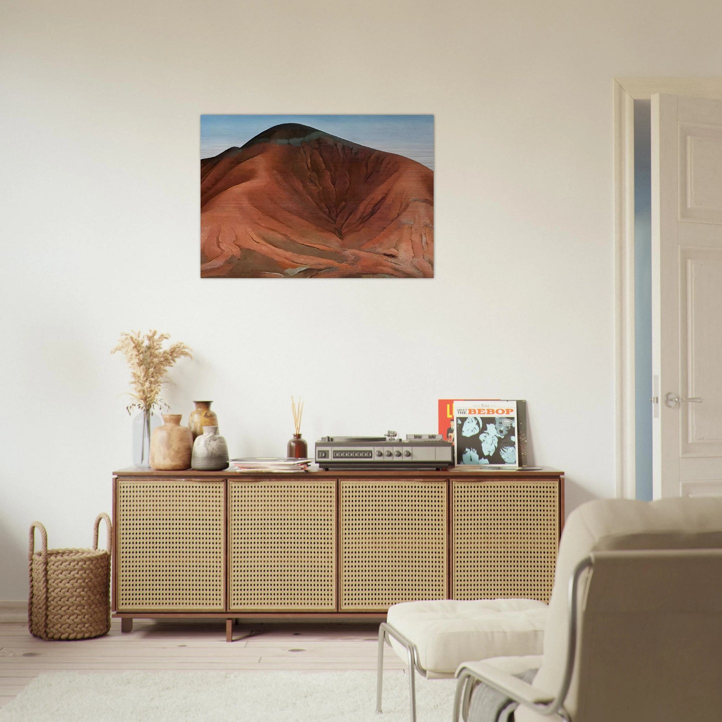 Small Purple Hills - Georgia O'Keeffe Brushed Aluminum Print - 70x100 cm / 28x40 inches | Georgia O'Keeffe Aluminum Print | Georgia O'Keeffe Prints