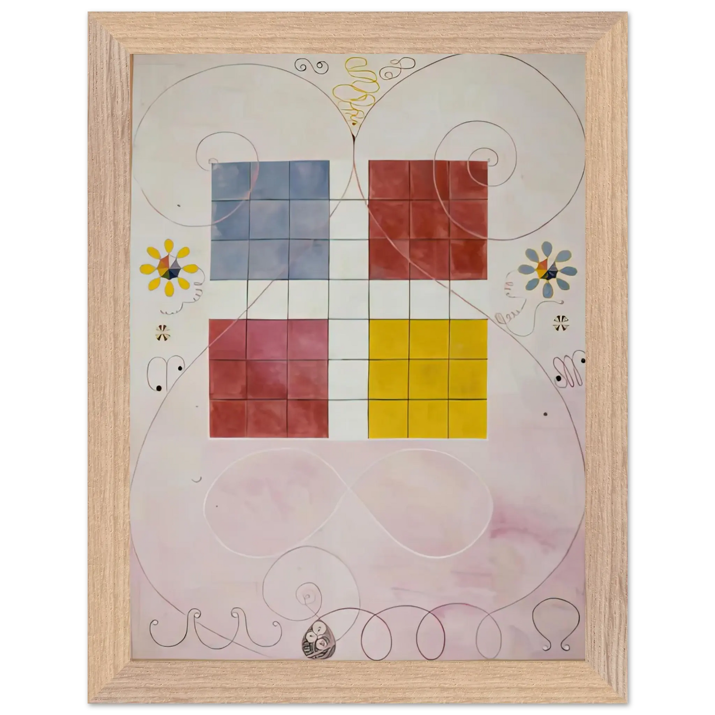 Hilma af Klint - DE TIO ST RSTA N 10 ALDERDOMEN 1907 Wall art - 70x100 cm / 28x40 Inches - Fine Art Poster - -