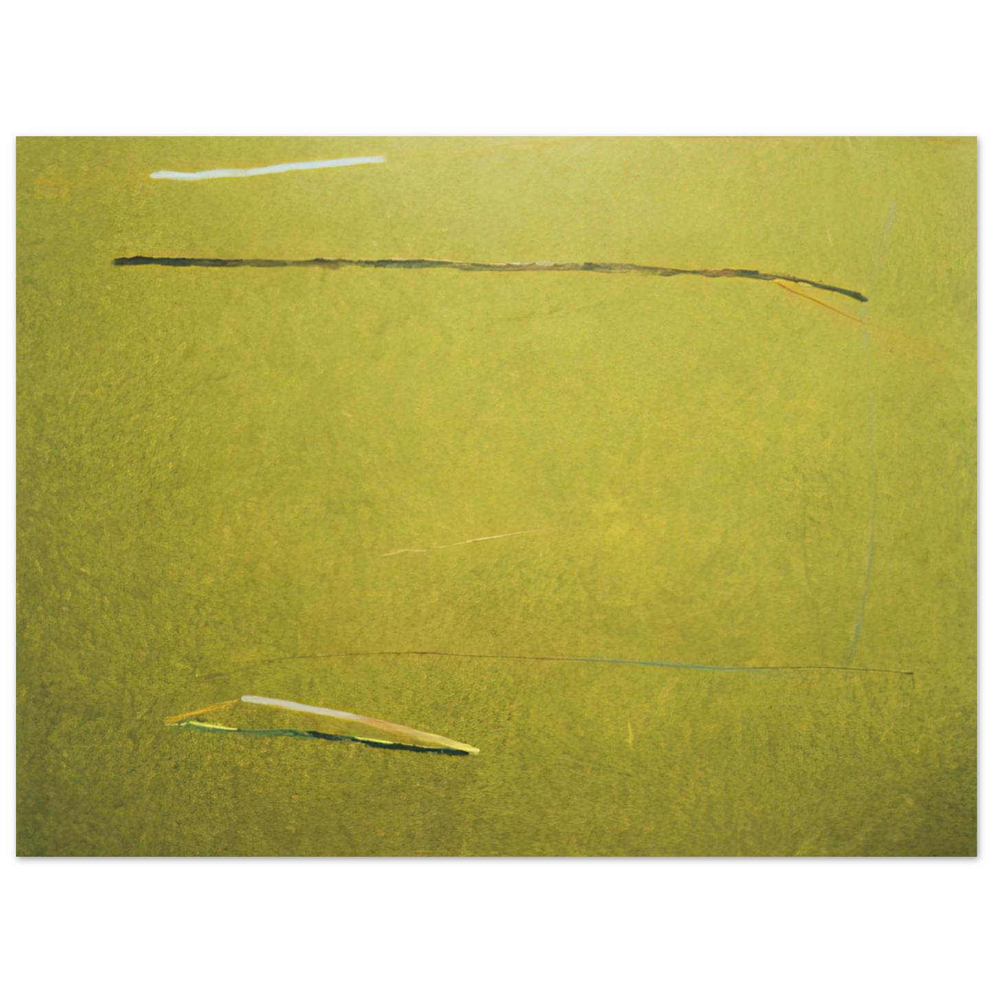 Ronnie Landfield - Green Mountain Man - 1975  75x100 cm / 30x40inches Fine Art Poster